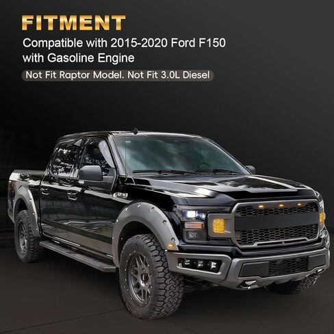 Upgrade Manganese Steel Chassis Splash Panel Shield Under Diaper Compatible with 2015-2020 Ford F150 with Gasoline Engine, Replace OE ML3Z-7222-D, Underbody Shield Not Fit Raptor Model/3.0L Diesel in Kuwait