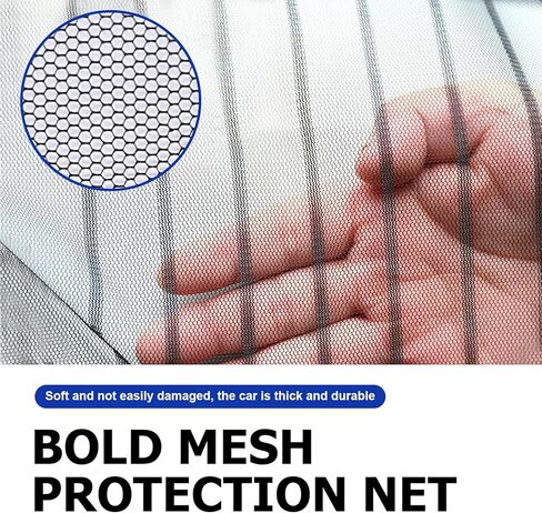 2 PCS Front Hood Grille Protection Mesh, Air Intake Dustproof Net with 4 Hooks, 41.33In x 31.49In High-density Net Protector, Universal for Most Cars, Trucks, SUVs (Black) in Saudi Arabia