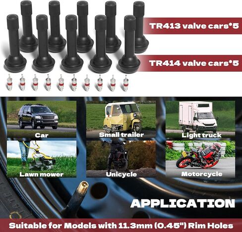 KJE Tire Valve Stem Quick Replacement Tool Kit, Tire Stem Removal Tool, Valve Stem Installation Tool, Tire Valve Stem Tool for Replacing Leaky Valves in Cars,Trucks,ATVs,etc.with TR413/TR414 in Saudi Arabia