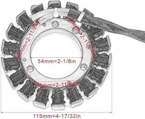 Generator Stator Coil 210030143 210030134 210030108 210030167 Compatible With KVF750 Brute Force 750 4X4i EPS Camo Model in Kuwait