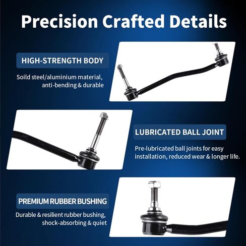 Front Sway Bar End Links Kit Fit for Ford Excursion 2000-2005, F-250 F-350 F-450 F-550 2000 2001 2002 2004 Super Duty 4WD - 2PCS Suspension Kit K80274 K80273 in Saudi Arabia