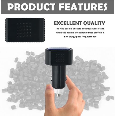 12V Cigarette Lighter Voltage Meter,Car Battery Voltage Meter with LED Digital Display for Monitoring Voltages Status,Plug & Play Cigarette Lighter Voltmeter Car Accessories in Kuwait