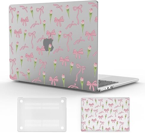 حافظة أنيقة بعقدة على شكل فيونكة مقاس 13 بوصة لجهاز MacBook Air Cute West Cowgirl من البلاستيك الصلب مع معرف اللمس A1932 A2179 M1 A2337 غطاء حماية نحيف جمالي لجهاز MacBook 13.3"2022 2021 2020 2019 2018 in Kuwait