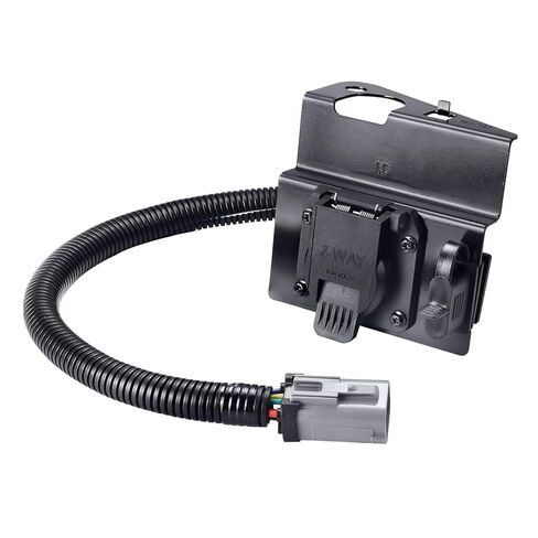 4 & 7 Pin Trailer Tow Wiring Harness Plug Fit for Ford F250 F350 Super Duty 1999 2000 2001, 4-Flat 7-Way Trailer Hitch Adapter Connector Assembly Replace YC3Z-13A576-CA in Kuwait