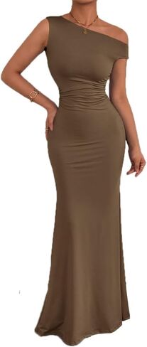 فستان Yeshire نسائي مثير أنيق للحفلات الرسمية Bodycon بدون أكمام للنادي وحفلات الكوكتيل فساتين طويلة طويلة in Kuwait