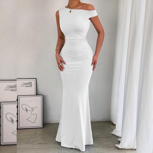 فستان Yeshire نسائي مثير أنيق للحفلات الرسمية Bodycon بدون أكمام للنادي وحفلات الكوكتيل فساتين طويلة طويلة in Kuwait
