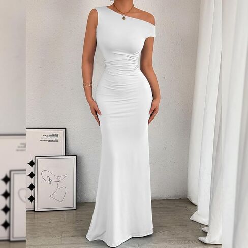 فستان Yeshire نسائي مثير أنيق للحفلات الرسمية Bodycon بدون أكمام للنادي وحفلات الكوكتيل فساتين طويلة طويلة in Kuwait