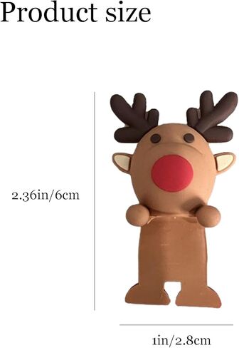 6 قطع إبداعية ثلاثية الأبعاد لحيوانات لطيفة لتزيين شاشة الكمبيوتر، شاشة التحكم المركزية للسيارة والتلفزيون وديكور إطار الصورة، تماثيل حيوانات لطيفة من الراتنج لتزيين المكاتب والمنازل in Kuwait