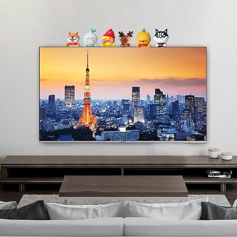 6 قطع إبداعية ثلاثية الأبعاد لحيوانات لطيفة لتزيين شاشة الكمبيوتر، شاشة التحكم المركزية للسيارة والتلفزيون وديكور إطار الصورة، تماثيل حيوانات لطيفة من الراتنج لتزيين المكاتب والمنازل in Kuwait