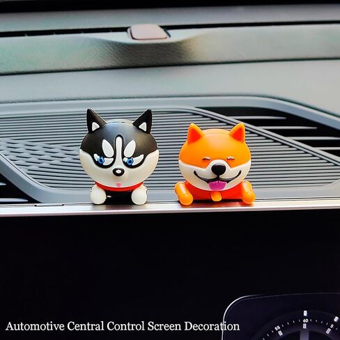 6 قطع إبداعية ثلاثية الأبعاد لحيوانات لطيفة لتزيين شاشة الكمبيوتر، شاشة التحكم المركزية للسيارة والتلفزيون وديكور إطار الصورة، تماثيل حيوانات لطيفة من الراتنج لتزيين المكاتب والمنازل in Kuwait