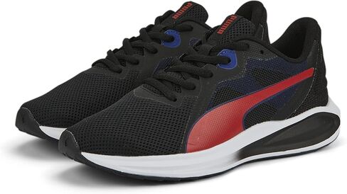 حذاء رياضي PUMA Kids Boys Twitch Runner Mutant Lace Up حذاء رياضي كاجوال - أسود - مقاس 4 M in Saudi Arabia