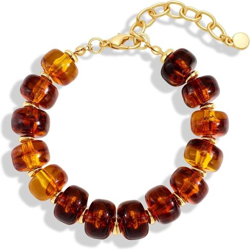 Colorful Beaded Bracelets for Women - Trendy Summer Beach Resin Beads Bracelets, Chunky Statement Jewelry Gifts for Vacation Holiday in Saudi Arabia