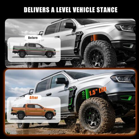 1.5" Leveling Lift Kit for 2WD/4WD 2007-2019 silverado 1500 Sierra Yukon XL1500 Avalanche Suburban 1500 Tahoe, for 2WD only 2019-2025 silverado 1500 Sierra Yukon XL1500 Avalanche Suburban 1500 Tahoe in Kuwait