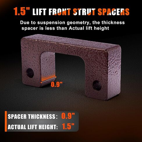 1.5" Leveling Lift Kit for 2WD/4WD 2007-2019 silverado 1500 Sierra Yukon XL1500 Avalanche Suburban 1500 Tahoe, for 2WD only 2019-2025 silverado 1500 Sierra Yukon XL1500 Avalanche Suburban 1500 Tahoe in Kuwait