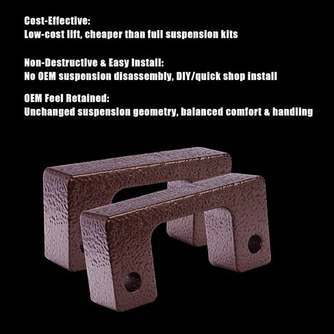 1.5" Leveling Lift Kit for 2WD/4WD 2007-2019 silverado 1500 Sierra Yukon XL1500 Avalanche Suburban 1500 Tahoe, for 2WD only 2019-2025 silverado 1500 Sierra Yukon XL1500 Avalanche Suburban 1500 Tahoe in Kuwait