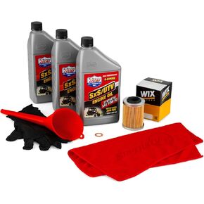 مجموعة تغيير الزيت SuperATV Up & Running CFMOTO CForce مع زيت لوكاس الفاخر وفلتر WIX، تتضمن 3 لتر. من زيت لوكاس الاصطناعي بالكامل 10W-40 وفلتر زيت WIX (765809303669) للحصول على أفضل أداء in Kuwait