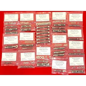 1999-2006 Harley Touring Ultra Electra Glide Road Glide Road King Street Glide Polished Stainless Steel Engine Transmission Allen Bolt KIT Set in Kuwait