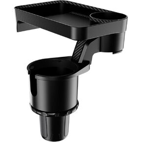 360° Rotatable Car Cup Holder Expander Tray - Adjustable Auto Food Table Desk with Anti-Slip Base, Universal Fit for Front & Back Seat, Holds Snacks, Phones, Drinks (18kg Load Capacity) in Kuwait