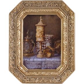 إطارات صور عتيقة مقاس 5x7 مثمن برونزي عتيق إطارات صور مزخرفة لسطح الطاولة والجدار مع واجهة زجاجية لديكور المنزل القديم على الطراز الفيكتوري معرض الصور ديكور الحائط in Kuwait