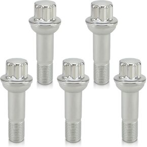 AUTOKAY Wheel Lug Nuts Bolt Stainless Steel Compatible with Mercedes Benz C200 ML500 S550 CL63 ML350 GLK350 CL500 GL450 (Pack of 5) in Kuwait