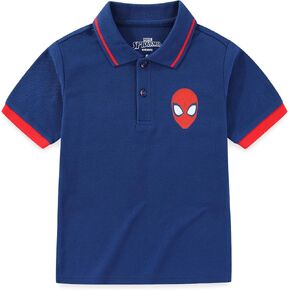 Marvel Spider-Man Boys Short Sleeve Polo Shirt for Toddler and Big Kids in Kuwait