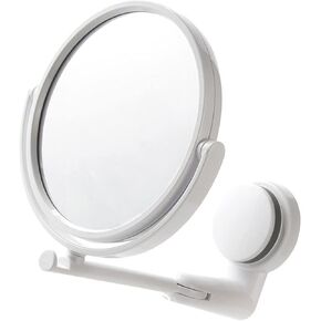 minkissy Wall-Mounted Makeup Mirror with 10X Magnification and Adjustable Swivel Double-Sided Vanity Mirror for Bathroom Beauty Care and Fogless Shaving in Kuwait