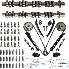 5.4 Triton Camshaft with Timing Chain Kit & Rocker Arms Lifters Kit Fit for Ford F150 F350 Expedition Explorer Lincoln Navigator Mark LT Mercury Mountaineer 5.4L 4.6L 2005-2010 Replace# 5L3Z6268A in Kuwait