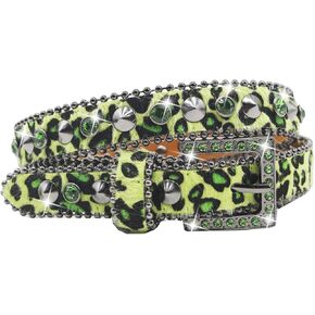 Rhinestone Belt Women Cowgir Studded Belt Goth Bling Stylish Belts Punk Y2k sparkly Belts in Kuwait