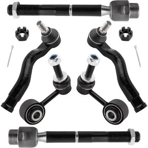 6Pc Front Stabilizer Bar End Link Sway Bar Links + Inner Outer Tie Rod Ends Fit For Toyota Sequoia 2008-2019, For Toyota Tundra 2007-2019 Replace# ES800326 ES800327 EV800293 K750180 K750179 in Kuwait