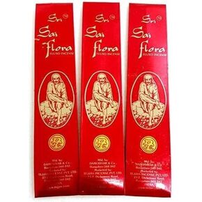 أعواد بخور سري ساي فلورا فلوكسو، ثلاث عبوات 25 جرام. in Kuwait