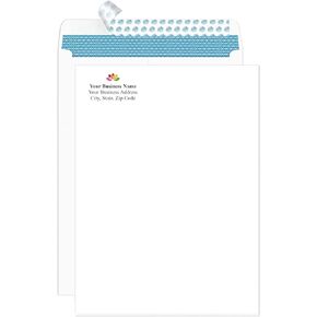 Aimoh 500 9 x 12 Custom Printed Self Seal Catalog Envelopes - 28lb - White, Security Tinted, Ultra Strong Quick-Seal, 9x12 inch (78100-500) in Kuwait
