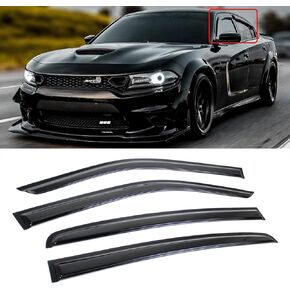 يناسب 2011-2023 دودج تشارجر سيدان بريميوم ايرو لامعة نافذة سوداء أقنعة المطر الحرس منحرف الرياح / 2012 2013 2014 2015 2016 2017 2018 2019 2020 202 2022 SRT Hellcat Daytona R/T Scat GT Pursuit in Kuwait