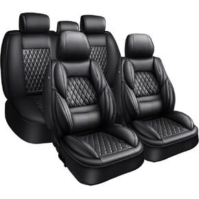 Car Seat Covers Full Set, Leather Seat Covers for Cars, Car Seat Protector Waterproof, Non-Slip Car Interior Covers Full Set Universal Automotive Seat Covers for Most Cars SUVs in Kuwait