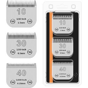 3PACK Dog Grooming Clipper Replacement Blades Compatible with Andis Pet Clipper/Oster A5/Wahl KM Series Dog Clipper,Ceramic Blade & Stainless Steel Blade (#+4FC+5FC+7FC) in Saudi Arabia