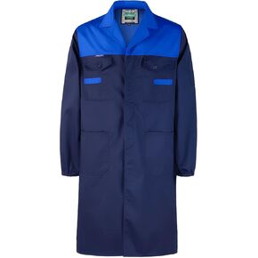 Lab Coat for Men Garage DIY Work Coats Laboratory Long Sleeve Shop Coat in Saudi Arabia