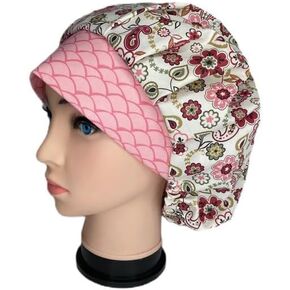 Bouffant Scrub Cap Cream and Sugar Scrub Hat OR Hats Womens Scrub Caps in Kuwait