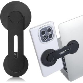 Magnetic Phone Holder for Laptop Self-Adhesive Side Phone Mount 180° Foldable Phone Laptop Stand Slim Adjustable Expansion phone Holder Accesorios Compatible with Cellphone Computer Desktop Devices in Kuwait