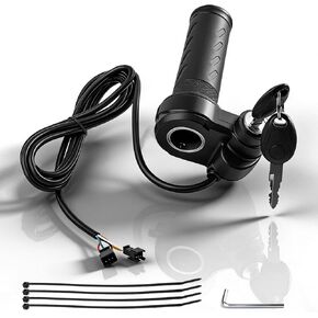 Ridstar Q20 Full Twist Throttle,3-Pin Plug and Play with 2 Keys,Universal Electric Bike Throttle Grip for Ridstar Q20/Q20Lite /Q20Pro/H20/H26 Pro/H20 Pro Most Ebikes,Motorcycles,Scooters in Kuwait