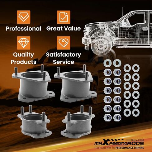 maXpeedingrods 3" Full Lift Kit for Ford Explorer 2006-2010 2WD 4WD, Front and Rear SUV Steel Strut Spacer Suspension Lift Kit in Saudi Arabia