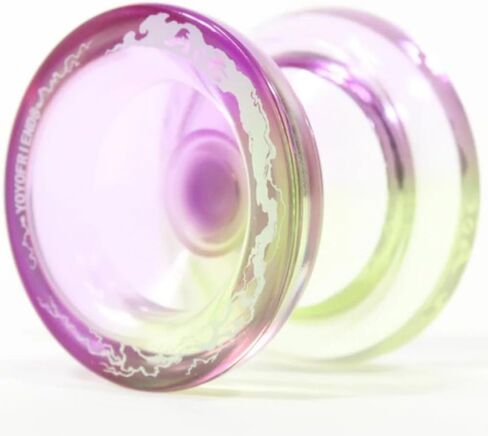 AOE-Area of Effect Yo-Yo - Responsive & Unresponsive - Injection Molded Plastic YoYo (Translucent Pink/Blue) in Saudi Arabia