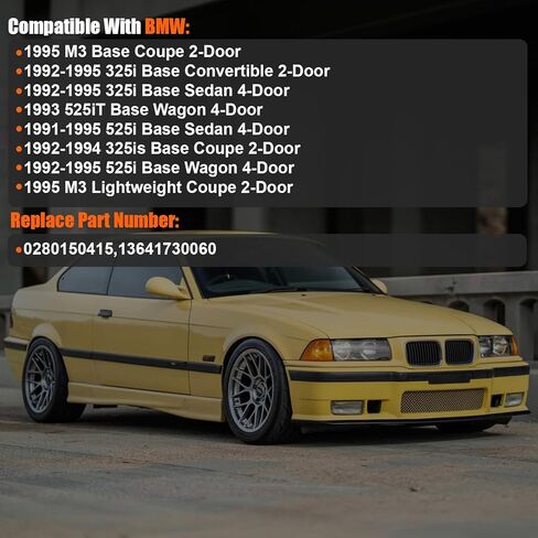 1991-1995 6 قطعة حاقن الوقود متوافق مع BMW 325i 1992-1995، 325is 1992-1994، 525i 1991-1995، 525iT 1993، M3 1995 استبدال 0280150415 in Saudi Arabia