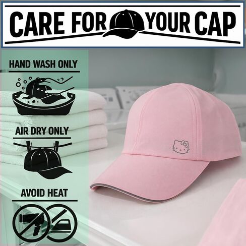 Hello Kitty Washed Cotton Twill Pink Dad Cap in Saudi Arabia