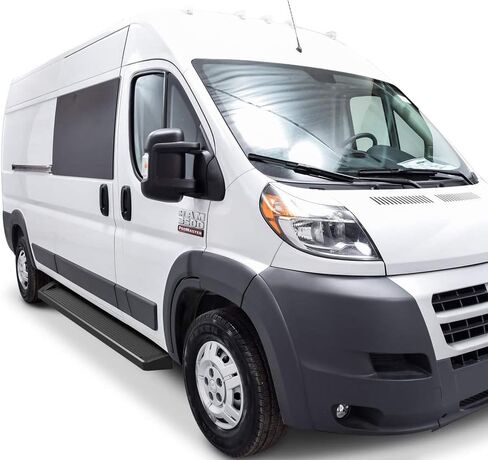 Tuxtreme Running Boards 6in Black Compatible with Ram ProMaster 2014-2026 Full Size Van 136 inches 159 inches Wheelbase 3-Door (Nerf Bars Side Steps Side Bars) in Kuwait