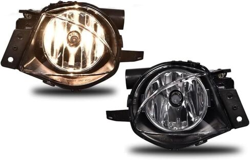 LQI Fog Lights Assembly w/Bulbs Compatible with Hyundai Sonata 2011 2012 2013 Left & Right Front Bumper Fog Lamps Luces antiniebla, Clear Lens, HY2593134 in Saudi Arabia