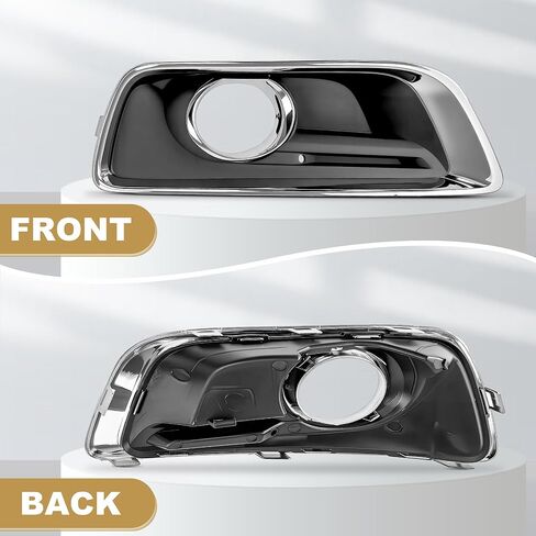 Partsflow غطاء خفيف للضباب كروم أسود إطار ضوء الضباب مع فتحة الجانب الأيمن للركاب لـ 2013 2014 2015 2016 شيفروليه ماليبو GM1039136 20768846 in Saudi Arabia