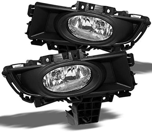 AKKON - For Mazda 3 Mazda3 Sedan Bumper Driving Clear Fog Lights Driver/Passenger Lamps with Bulbs/Switch in Saudi Arabia
