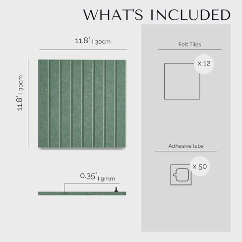 لوحة إعلانات كبيرة مقاس 48 بوصة × 36 بوصة - منظم حائط المكتب لاستبدال لوحات الفلين القديمة الخاصة بك لجدران ديكور المكتب - 12 قطعة من لوحات الحائط اللباد للاستخدام في ديكور المنزل والمكتب، وديكور الفصول الدراسية (راحة اليد) in Kuwait