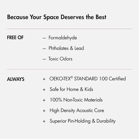 لوحة إعلانات كبيرة مقاس 48 بوصة × 36 بوصة - منظم حائط المكتب لاستبدال لوحات الفلين القديمة الخاصة بك لجدران ديكور المكتب - 12 قطعة من لوحات الحائط اللباد للاستخدام في ديكور المنزل والمكتب، وديكور الفصول الدراسية (راحة اليد) in Kuwait