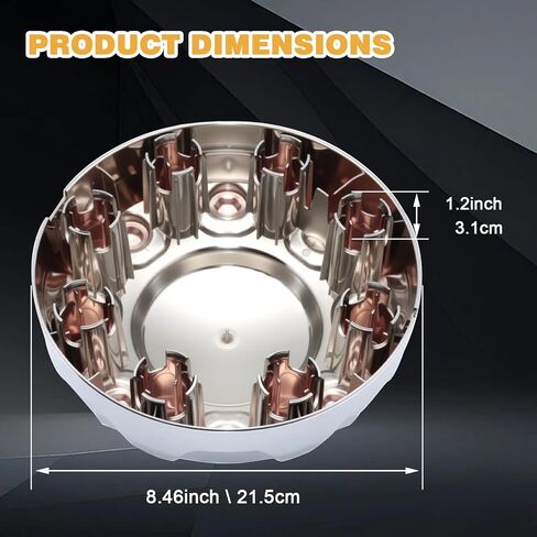 Chrome Wheel Center Cover Hub Cap Compatible with Dodge Ram 2500 3500 SRW 2019-2024, Chrome Hub Cap Replacement for 6PG02SZ0AB 6PG02SZ0AC 68636895AA in Kuwait
