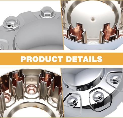 Chrome Wheel Center Cover Hub Cap Compatible with Dodge Ram 2500 3500 SRW 2019-2024, Chrome Hub Cap Replacement for 6PG02SZ0AB 6PG02SZ0AC 68636895AA in Kuwait